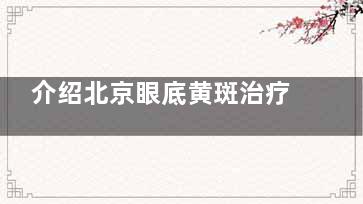 介绍北京眼底黄斑治疗医院：民众眼科|普瑞华德眼科|麦迪格眼科|熙仁眼科医生技术牛且价格也合理！